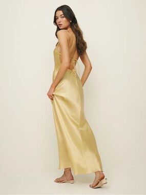 Reformation Jeany Silk Dress